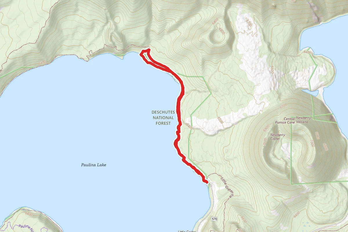 Paulina Lake Hot Springs via Paulina Lakeshore Trail
