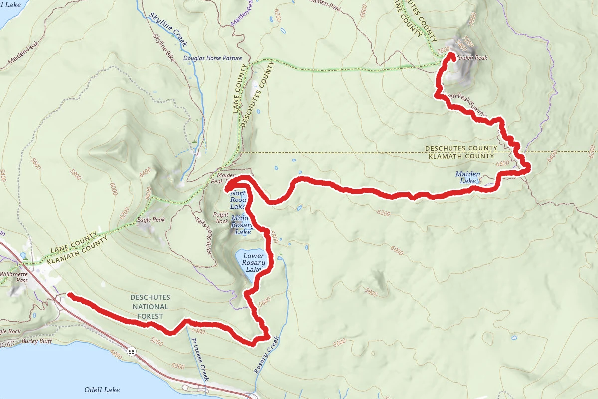Maiden Peak Trail