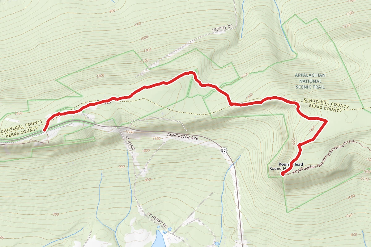 Round Head via Appalachian Trail