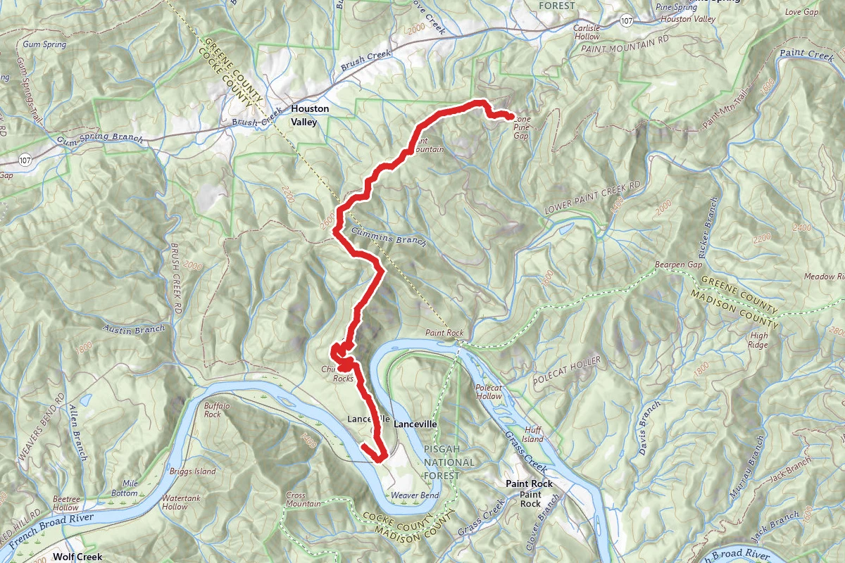 Chimney Rocks Trail