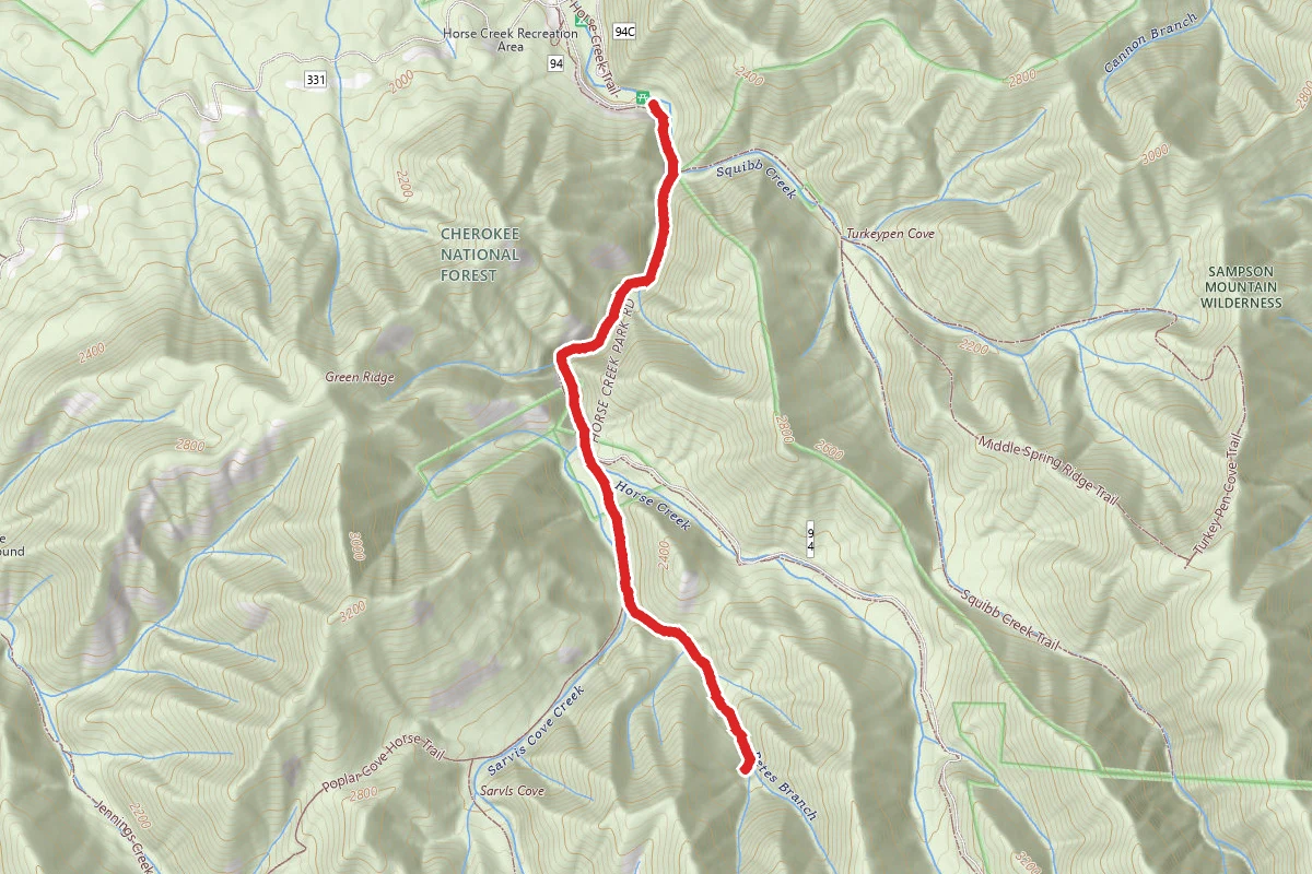 Petes Branch Trail