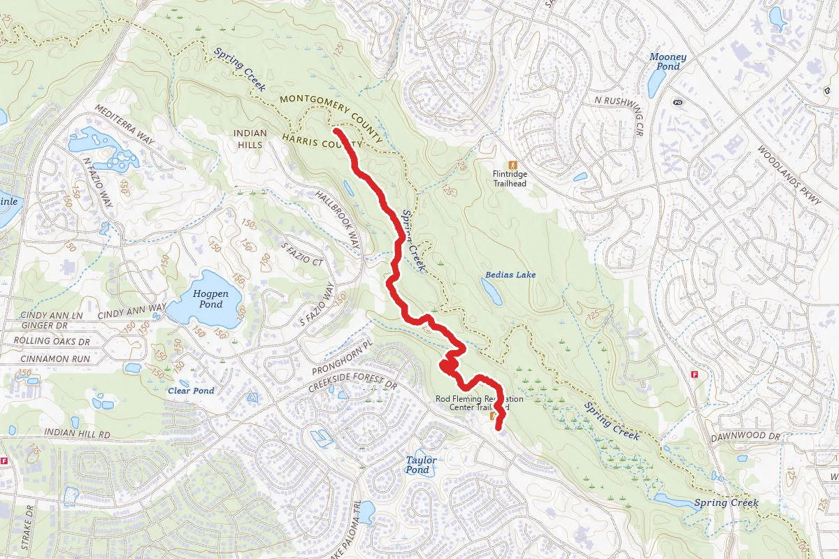 George Mitchell Preserve via Road Runner Trail