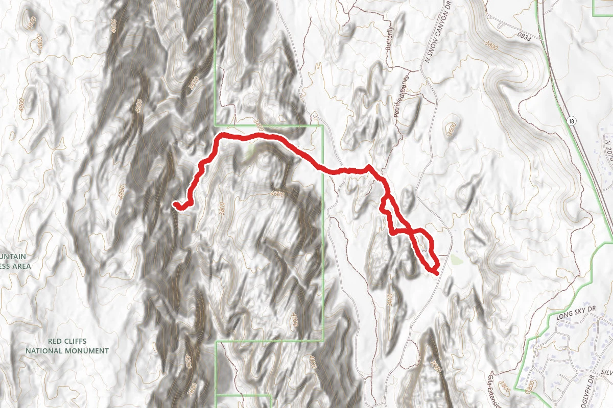 Hidden Pinyon and Red Sands Trail