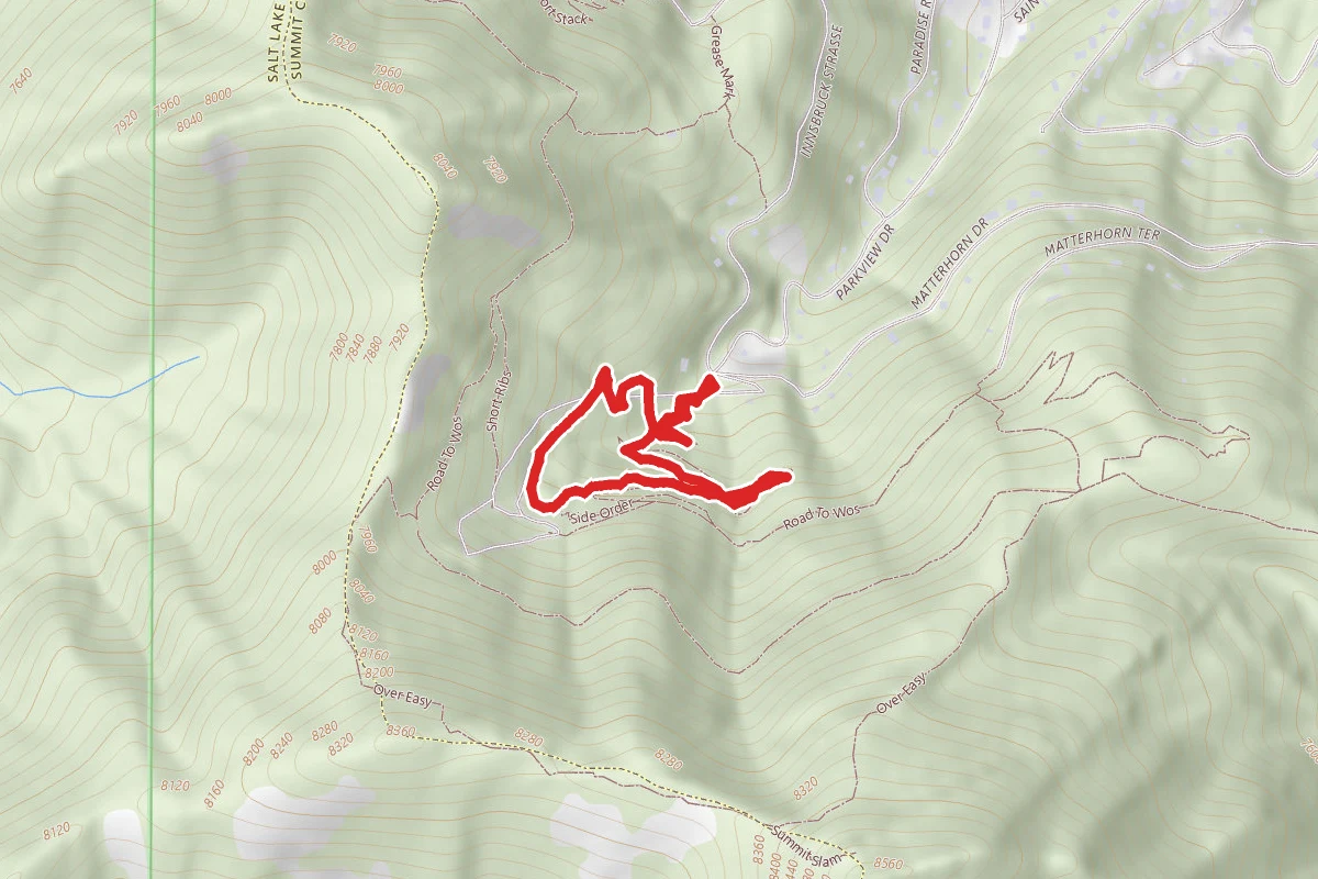 Road to WOS route map
