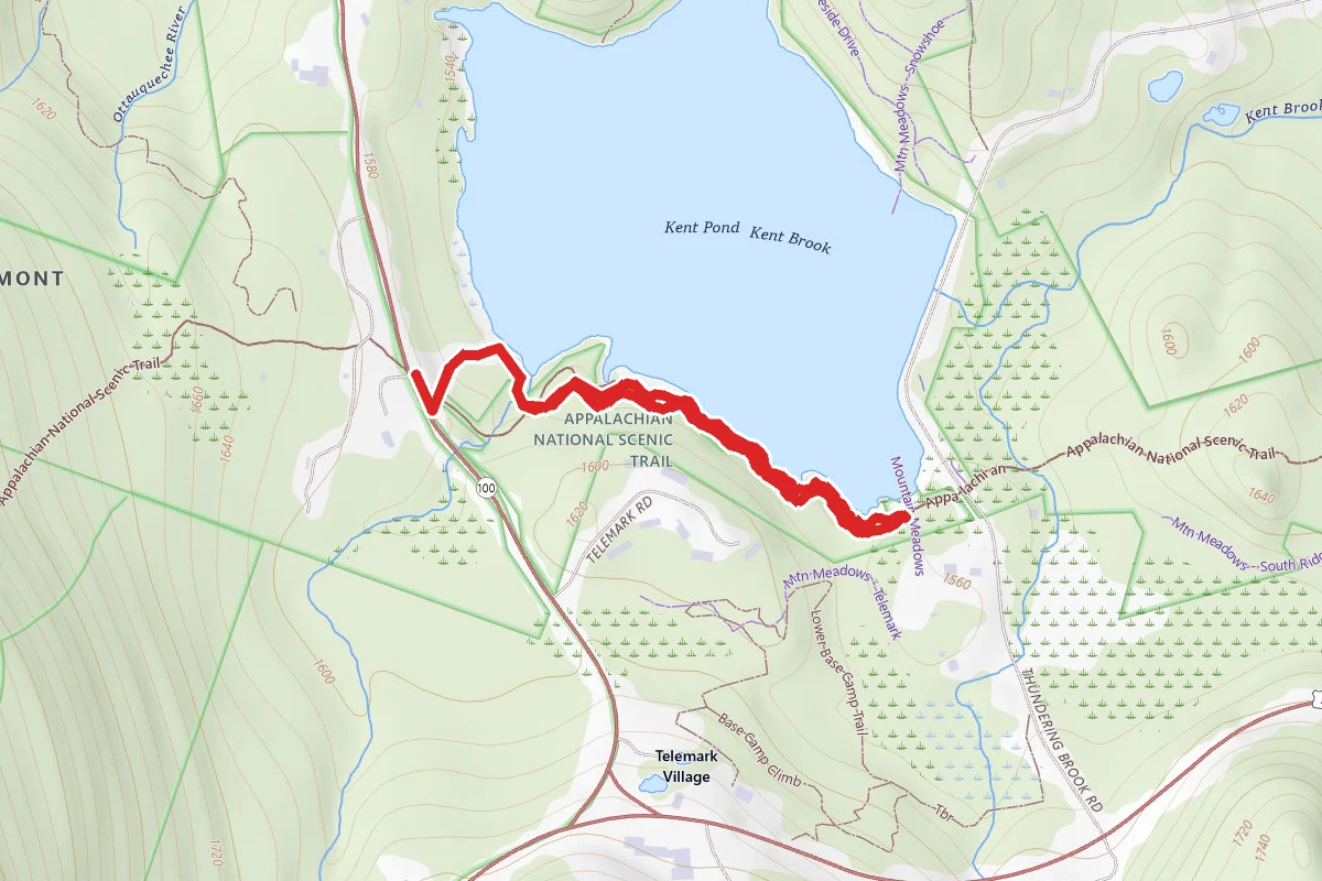South Kent Pond via Appalachian Trail
