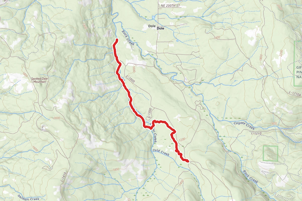 Bells Mountain Trail to Cedar Creek