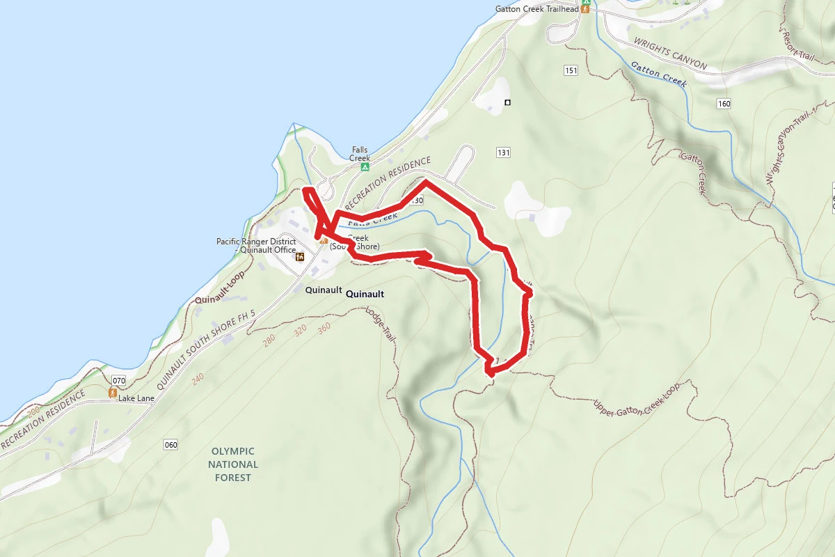 Falls Creek via Quinault Loop Trail