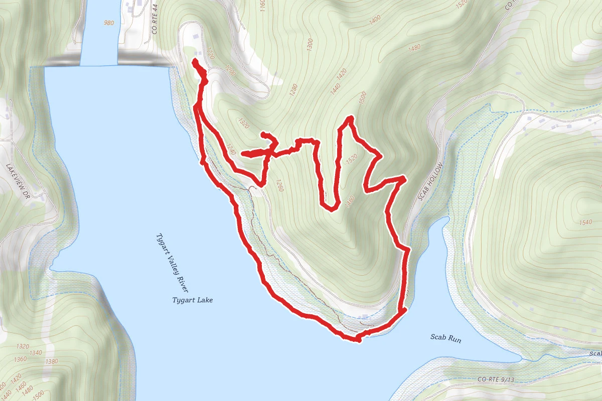 Tygart Lake Park Trail