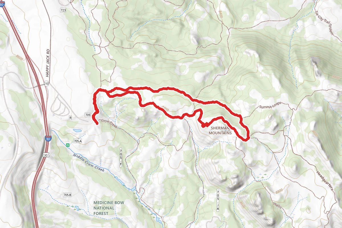 Summit Trail, Moose Loop, Vans Loop Trails
