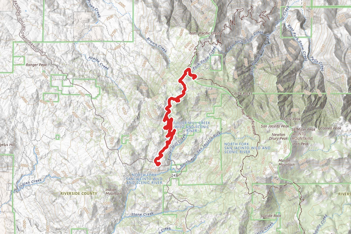 Black Mountain Truck Trail to Fuller Ridge