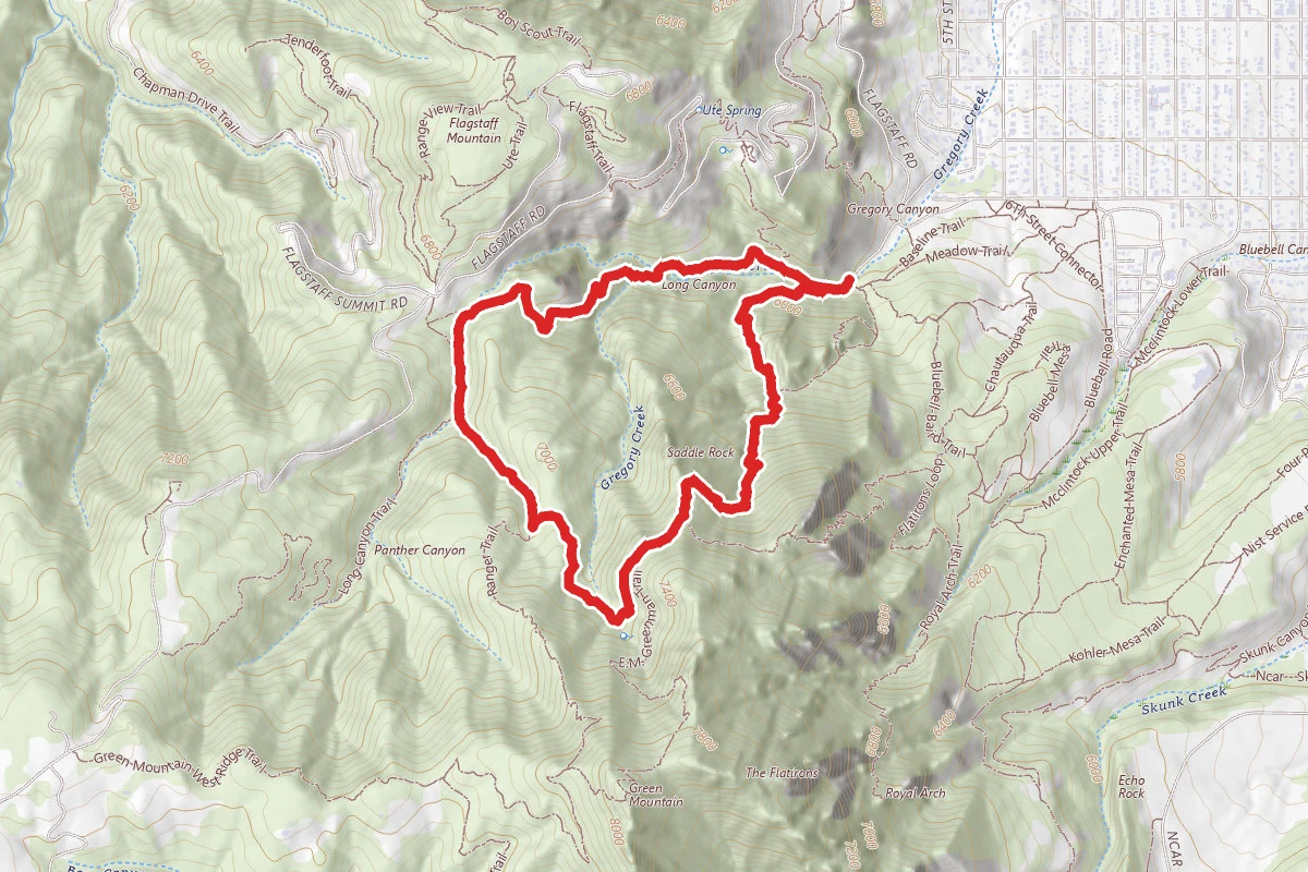 Gregory Canyon, Ranger, E.M. Greenman, Saddle Rock Loop