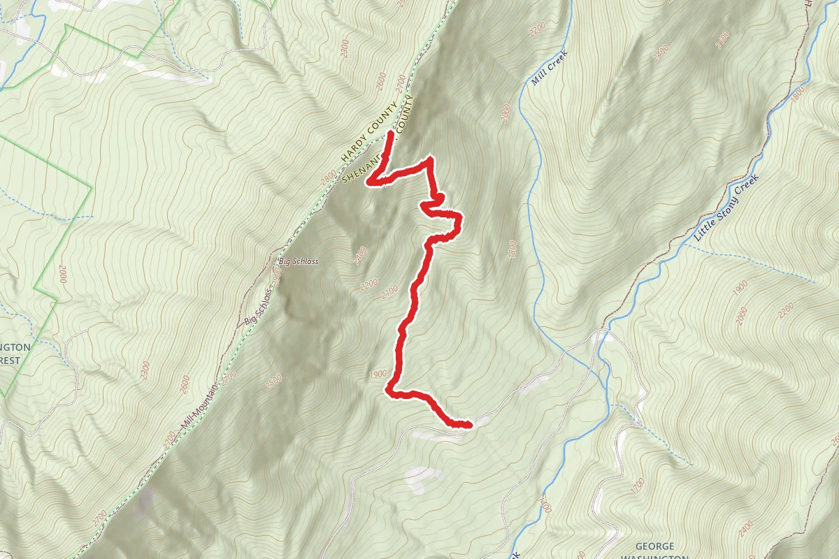 Big Schloss Cutoff Trail