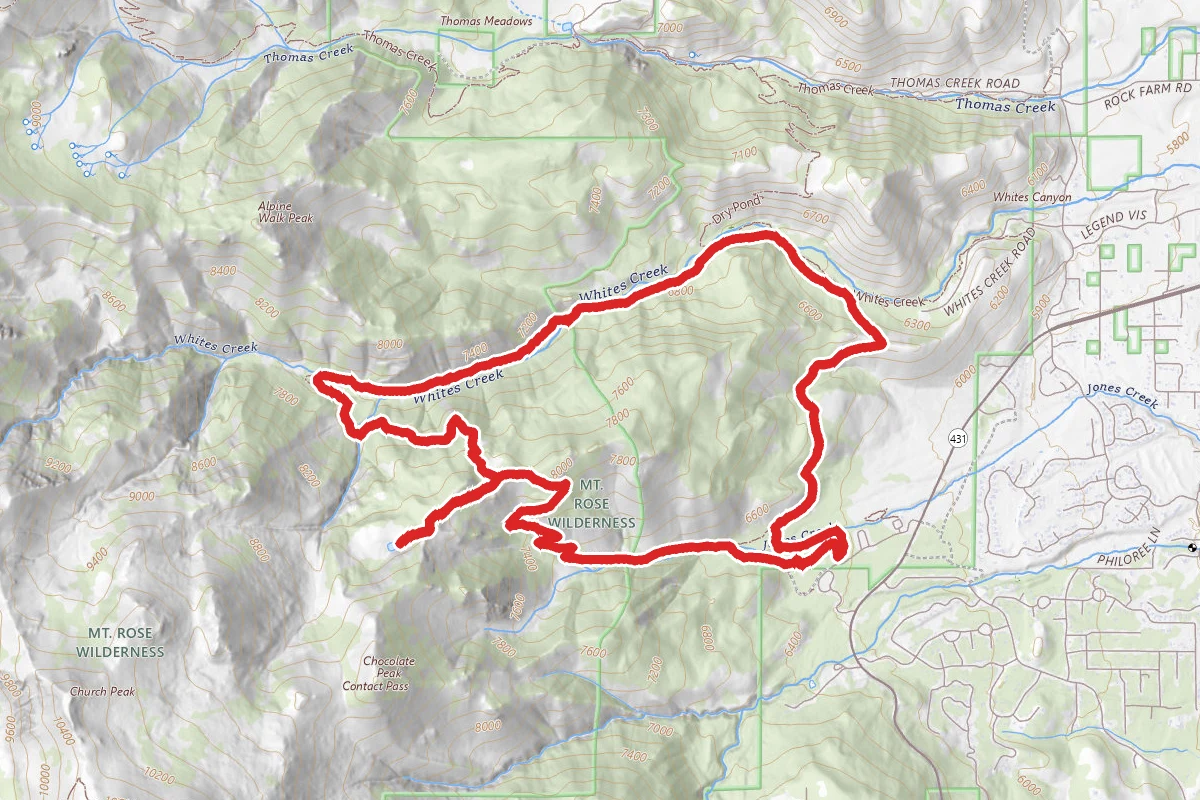 Jones and Whites Creek Trail