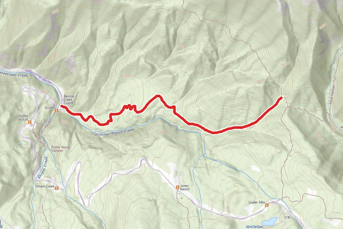 Bennie Creek Cutoff Trail
