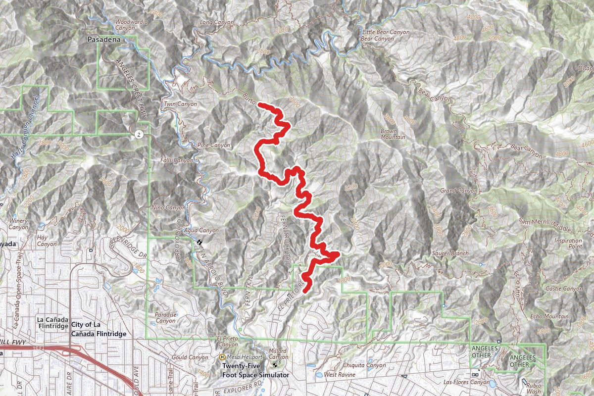 Brown Mountain Road to Ken Burton Trail