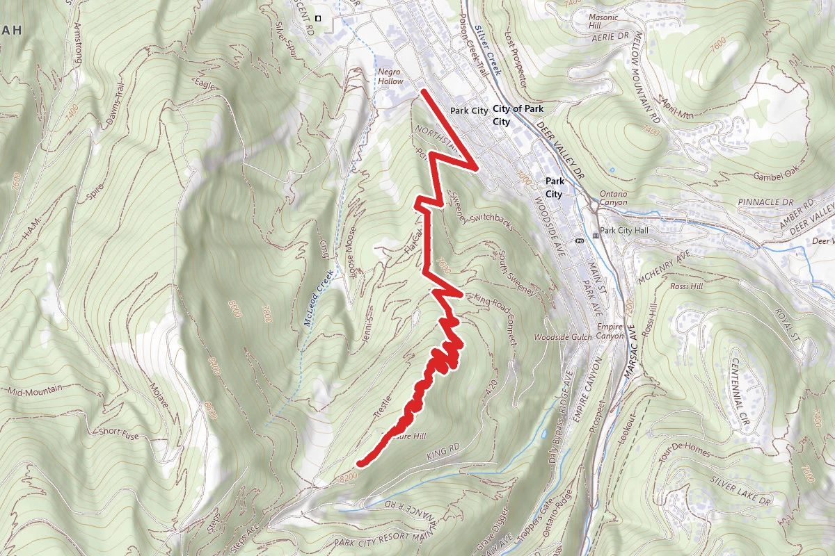 Johns Trail to Treasure Hill