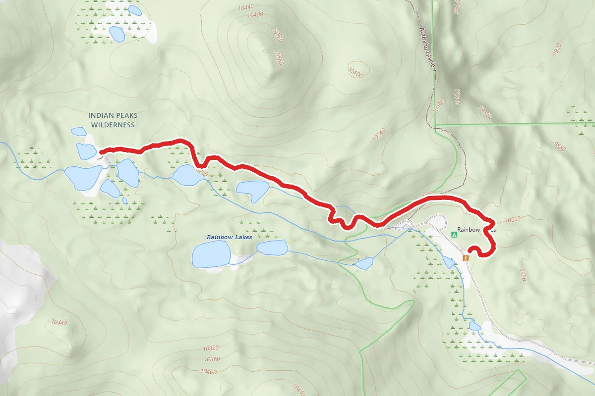 Rainbow Lakes Trail