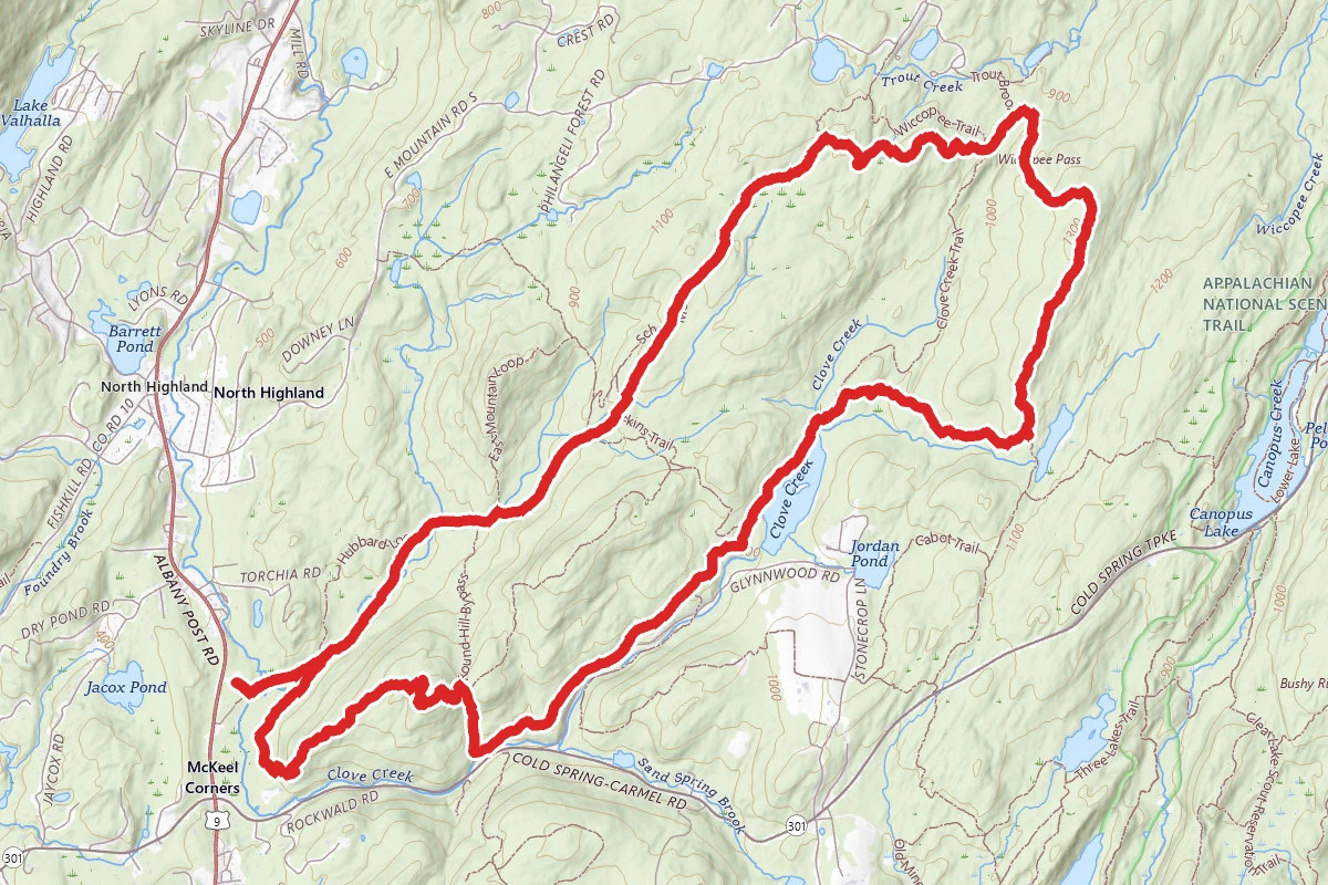 School Mountain, Fahnestock, and Round Hill Loop