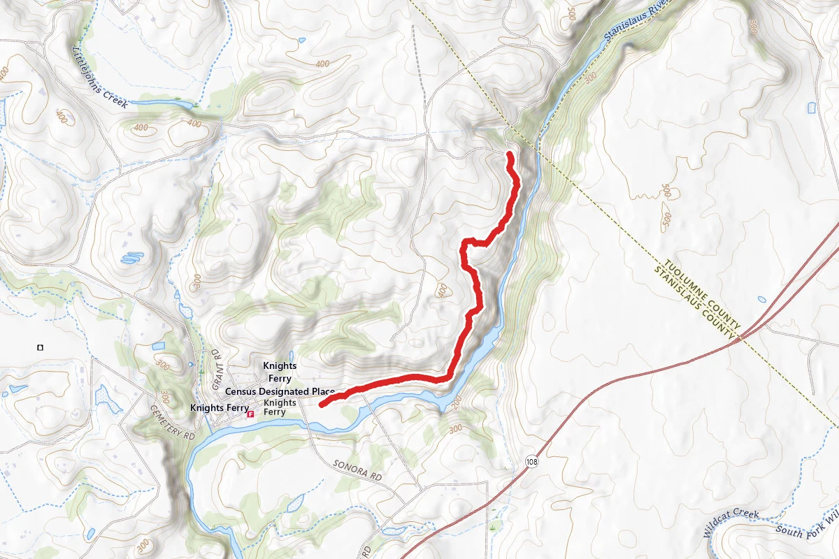 Stanislaus River Trail From Knights Ferry