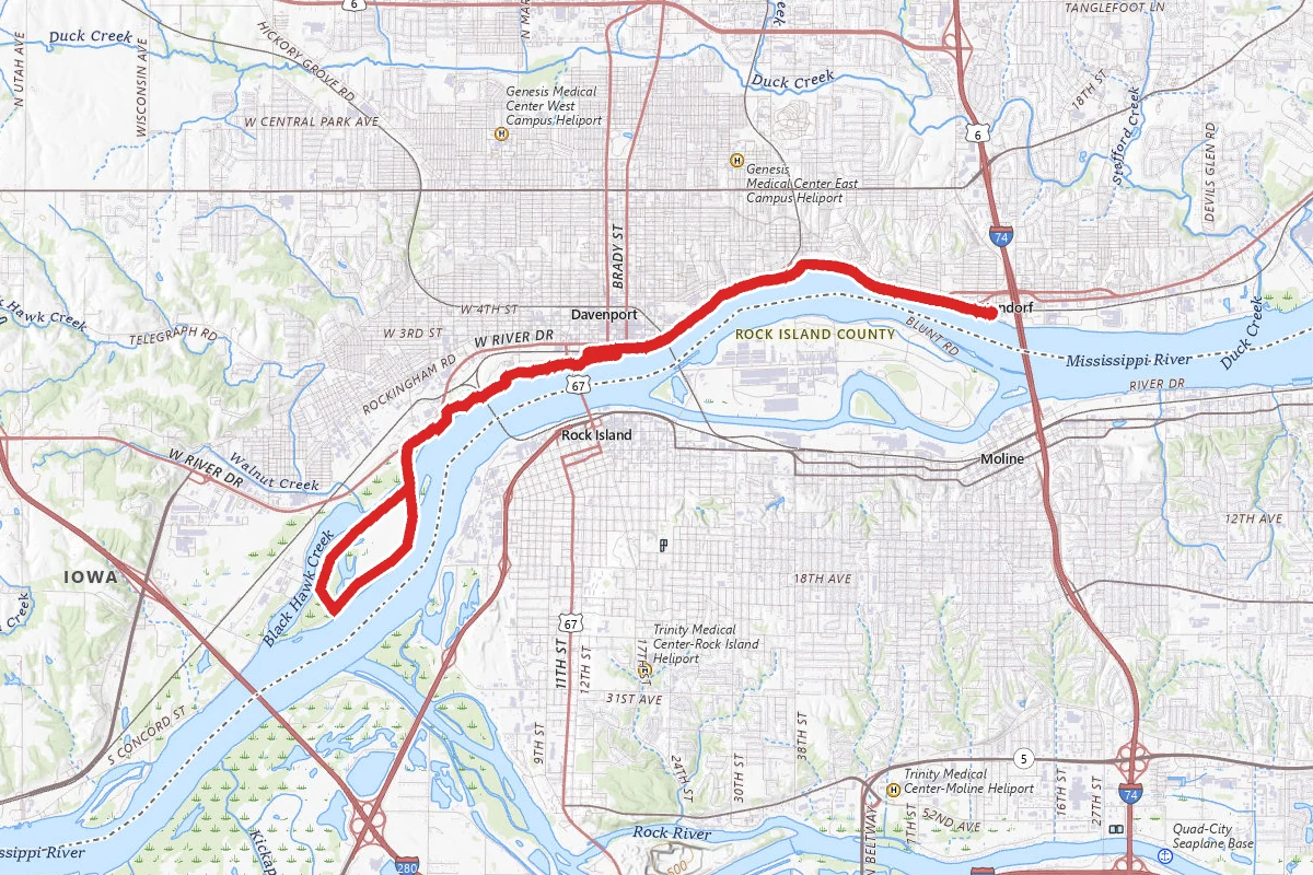 Davenport Riverfront Trail