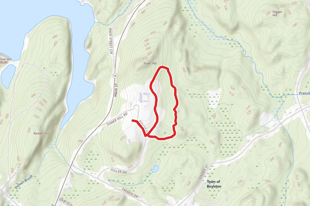 Tower Hill Botanic Garden Loop Trail