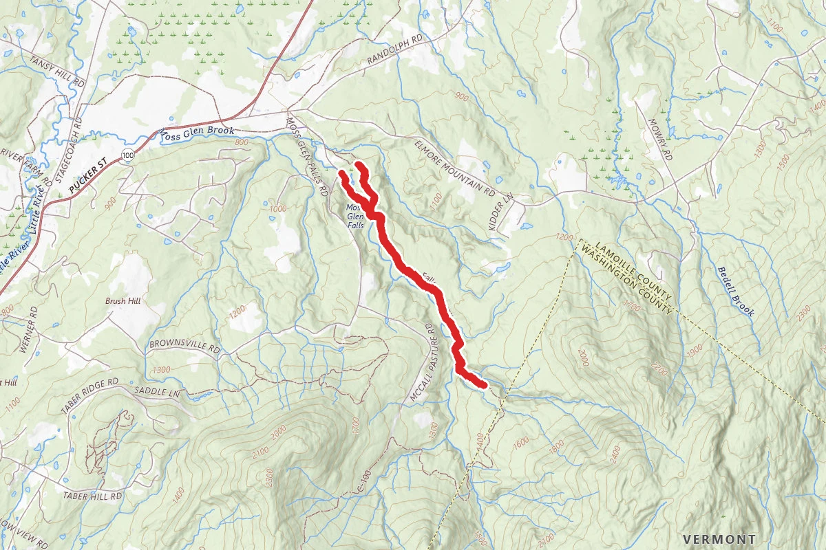 Moss Glen Falls Trail