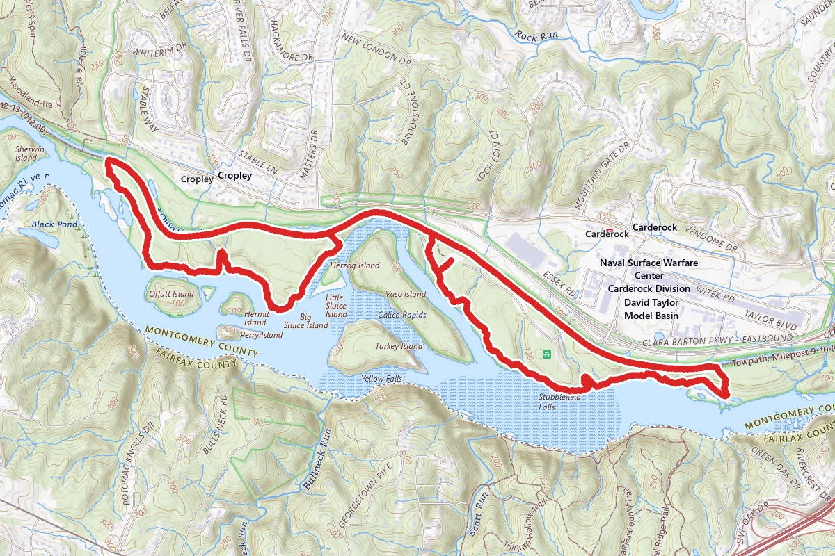 Chesapeake and Ohio Canal and Billy Goat Trail Loop