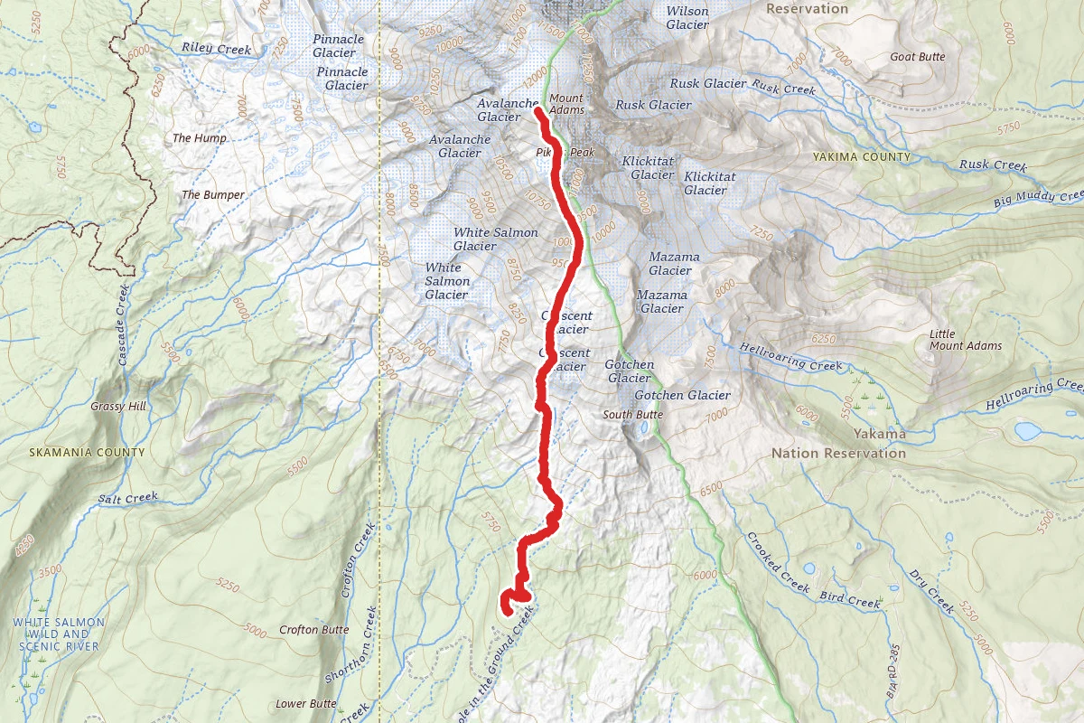 Mount Adams South Climb Trail