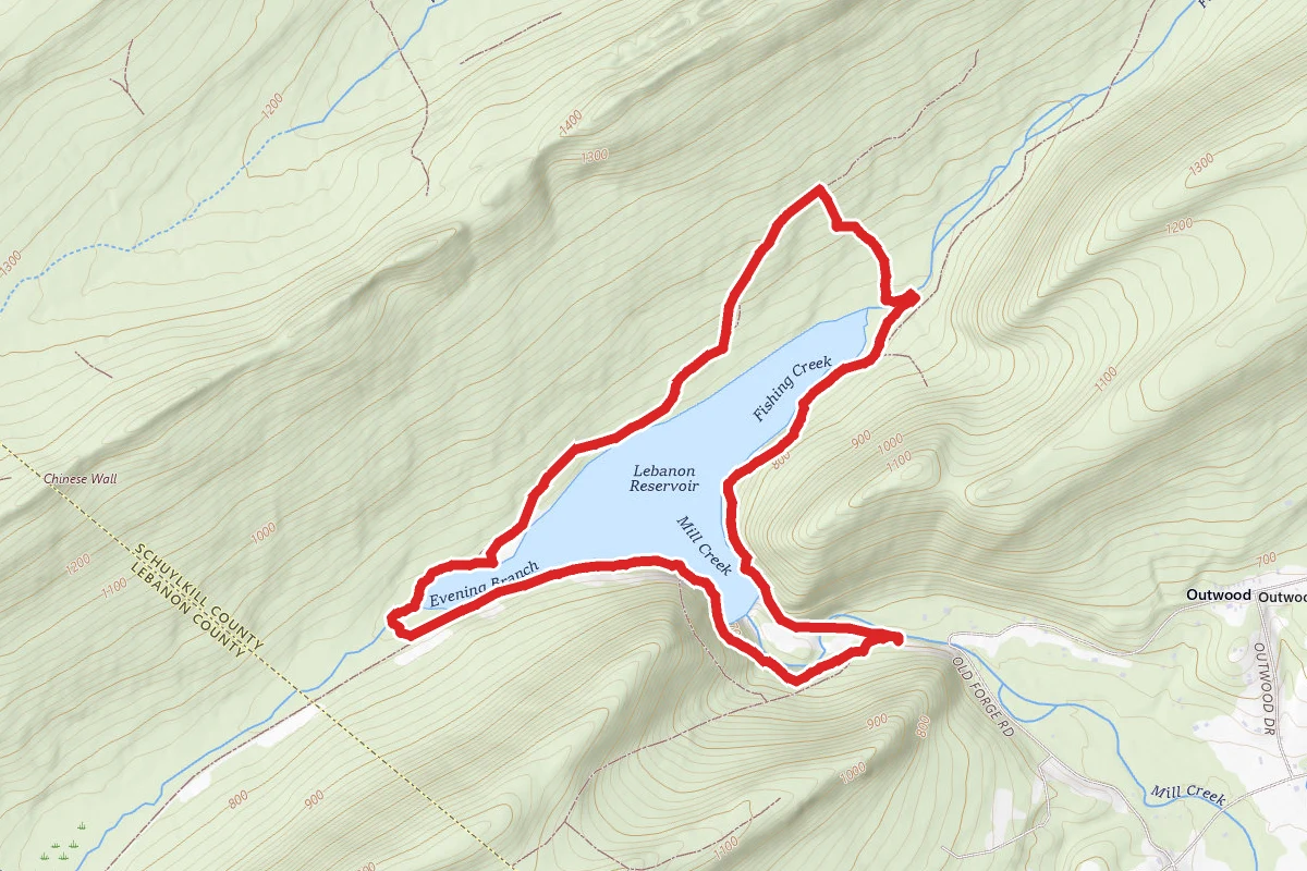 Lebanon Reservoir Loop