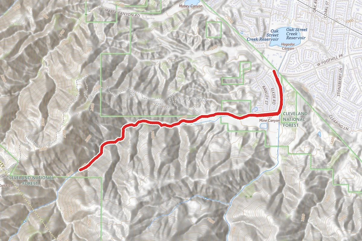 Tin Mine Canyon Trail