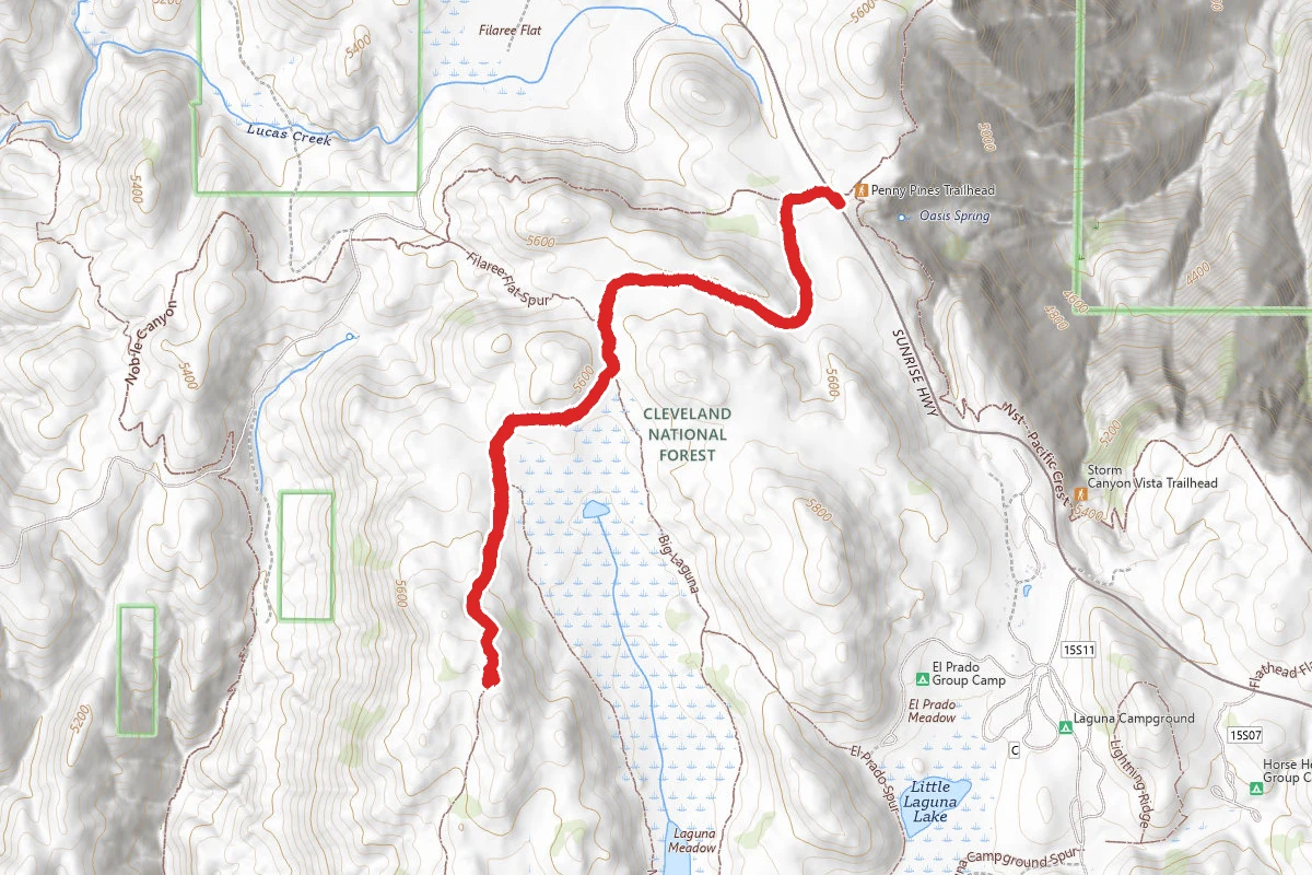 Big Laguna and Sunset Trail