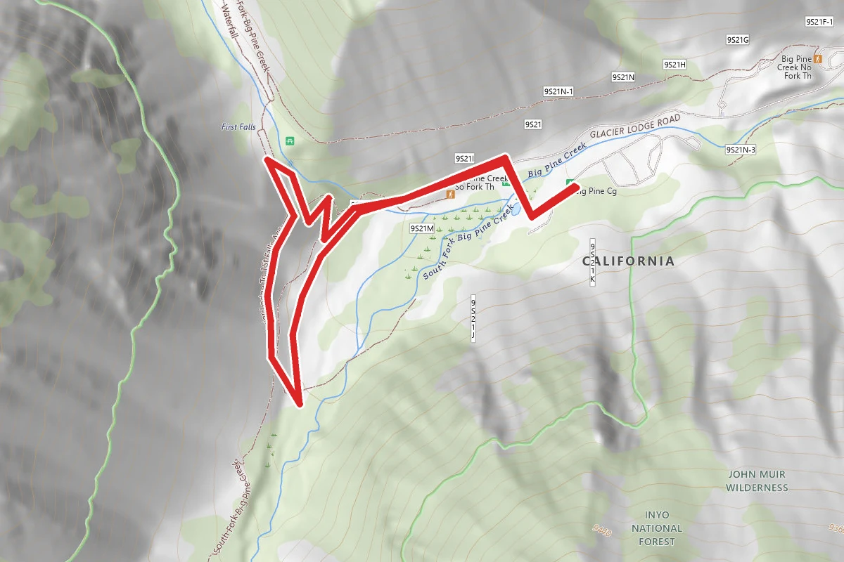 Big Pine Creek Campground and Glacier Lodge Loop