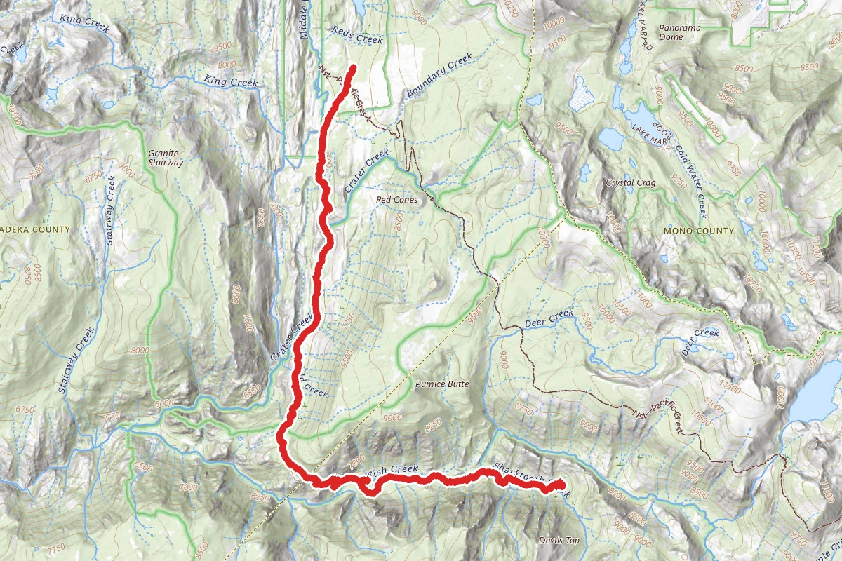 Iva Bells Hot Springs via Fish Creek Trail