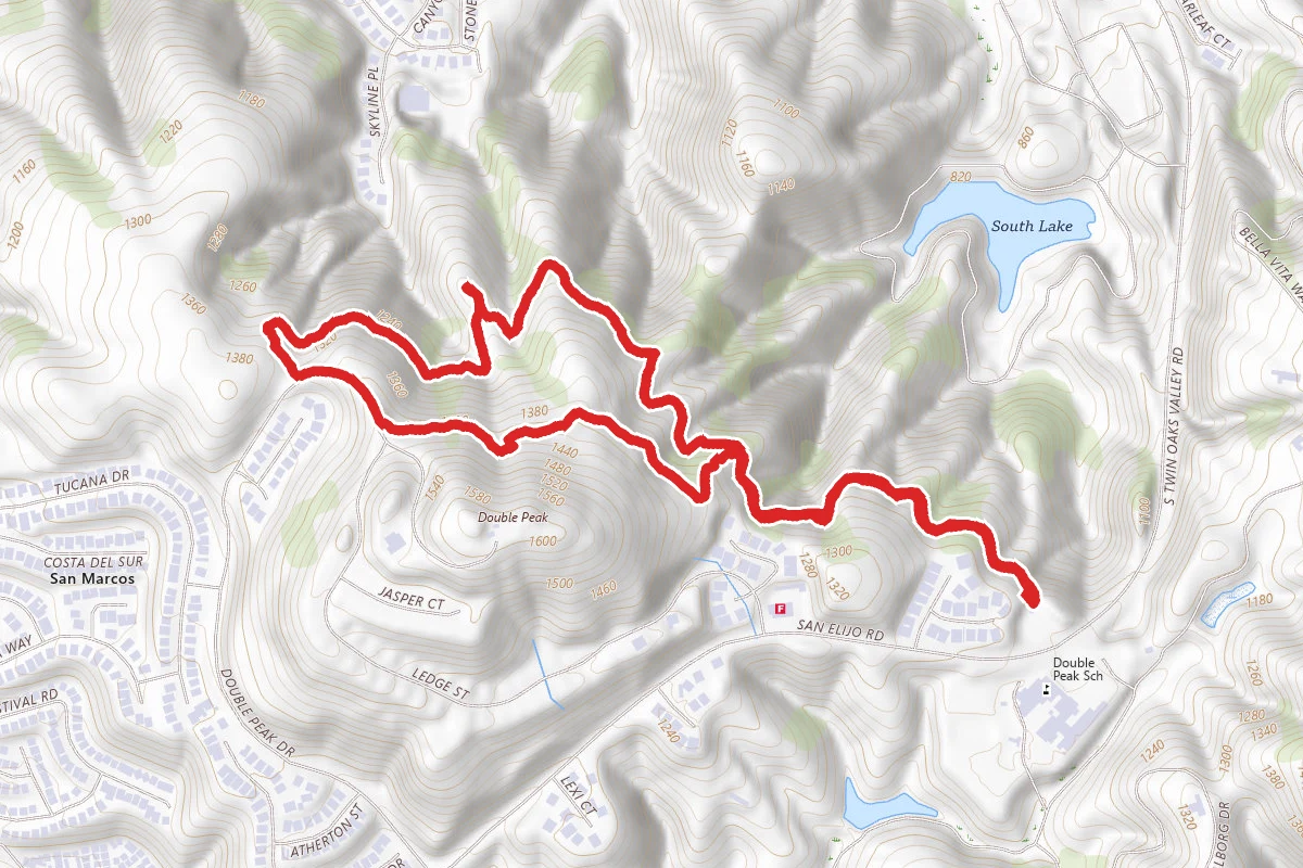 Lakeview, Double Peak, Single Track Loop