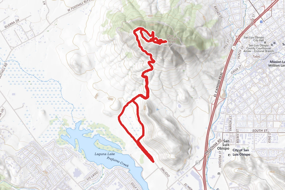 Laguna Lake Loop Trail to Cerro San Luis Obisbo