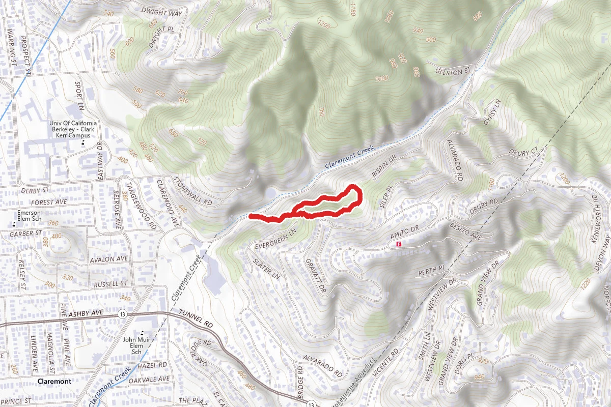 Claremont Path and John Garber Loop