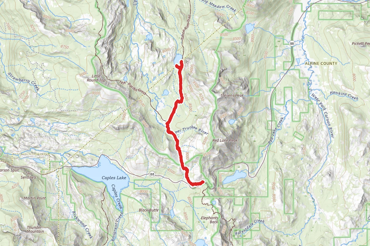 Meiss and Round Lake via Tahoe Rim Trail