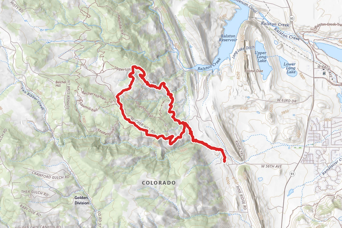 Belcher Hill, Maverick, Longhorn and Whippletree Trail Loop