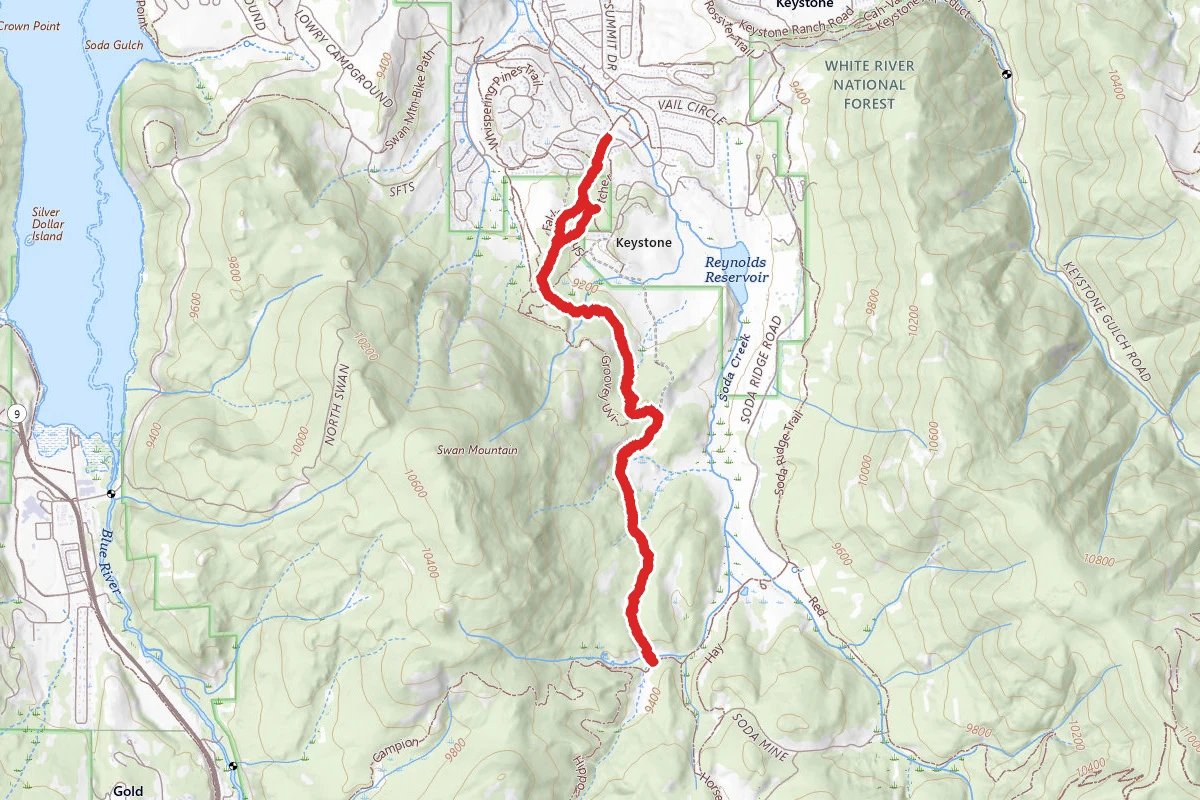 Soda Creek Trail to Horseshoe Gulch