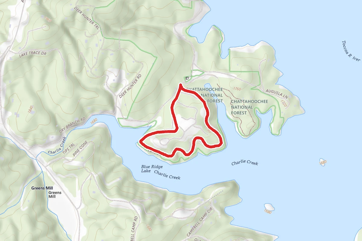 Lake Blue Ridge Campground Trail