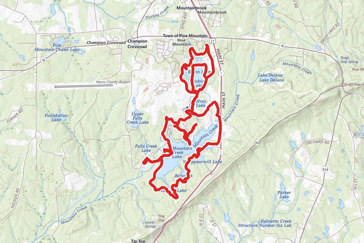Mountain Creek Lake and Robin Lake Loop Trail