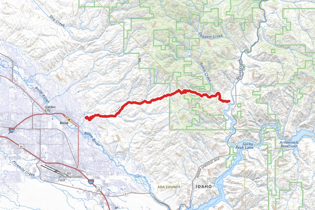 Rocky Canyon Road OHV Trail