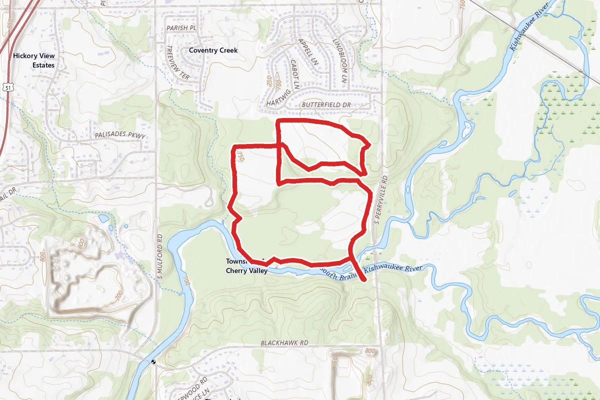 Blackhawk Springs Forest Preserve Trail