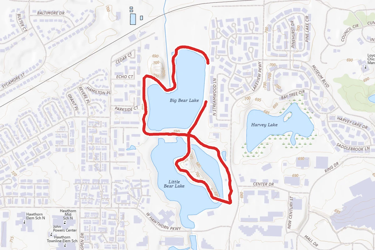 Big Bear and Little Bear Lake Loop