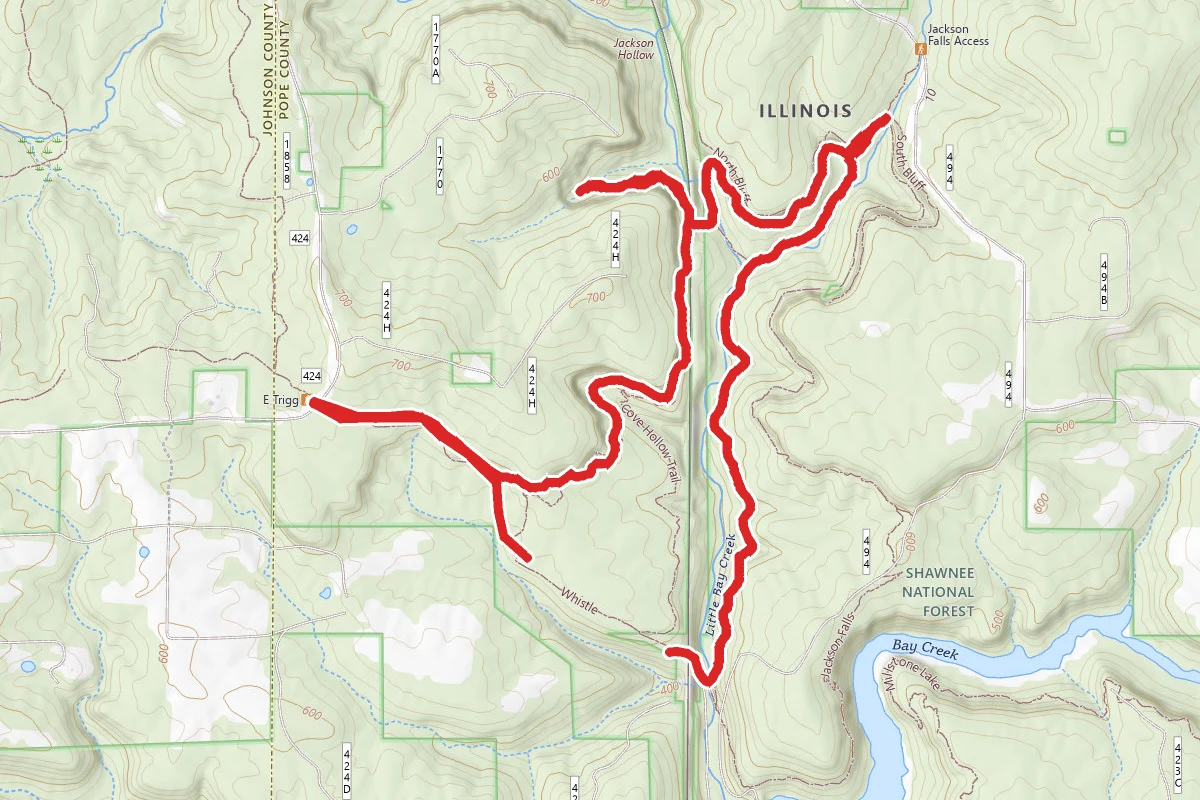 Jackson Falls Loop via R2R Guess 16