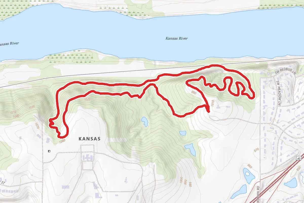 Kaw River MTB Loop (Red Trail)