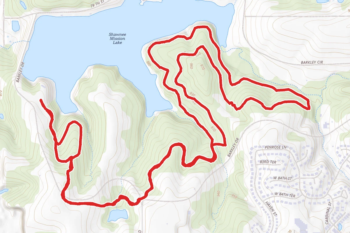 South Shore Trail via John Barkley Drive