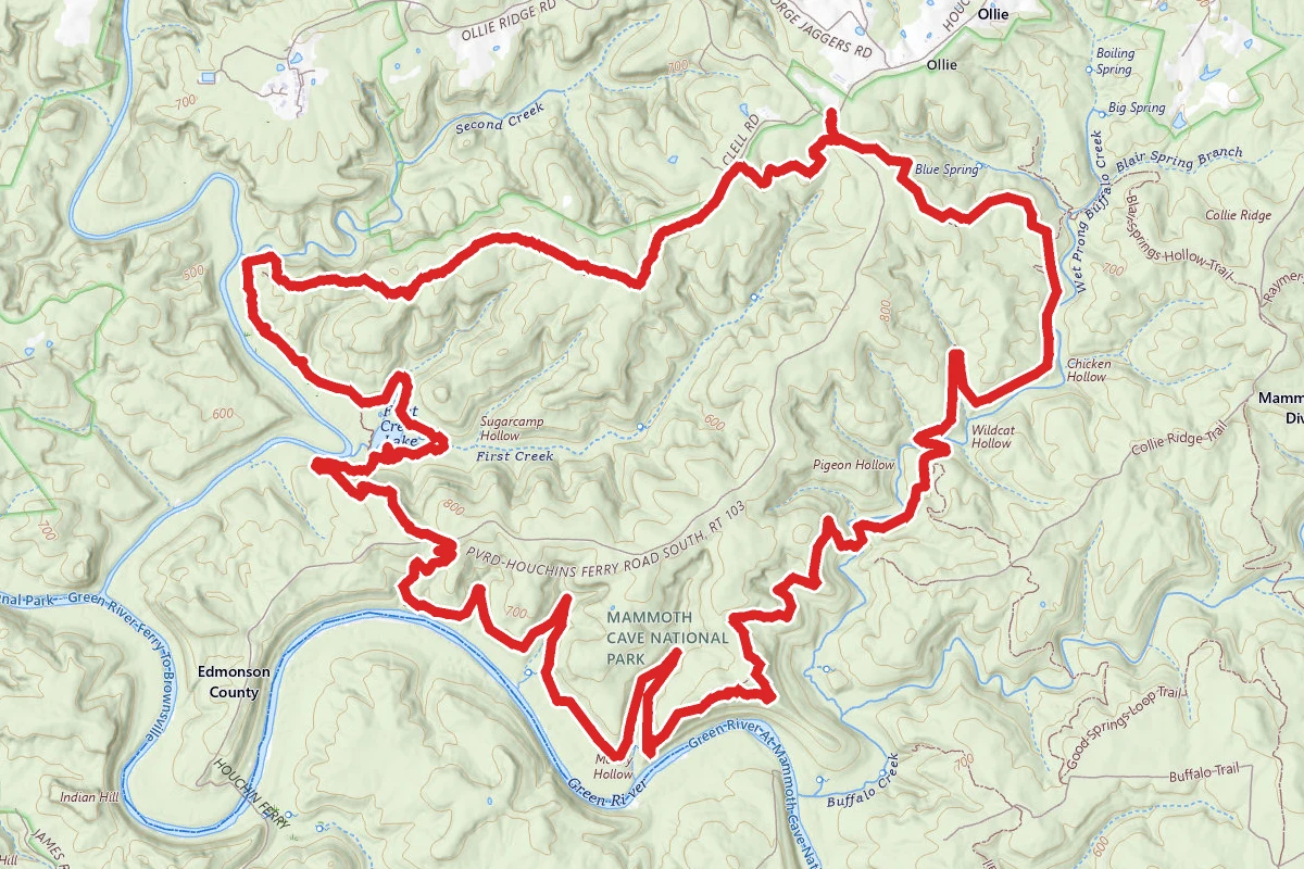 Mammoth Cave Park Long Loop Trail