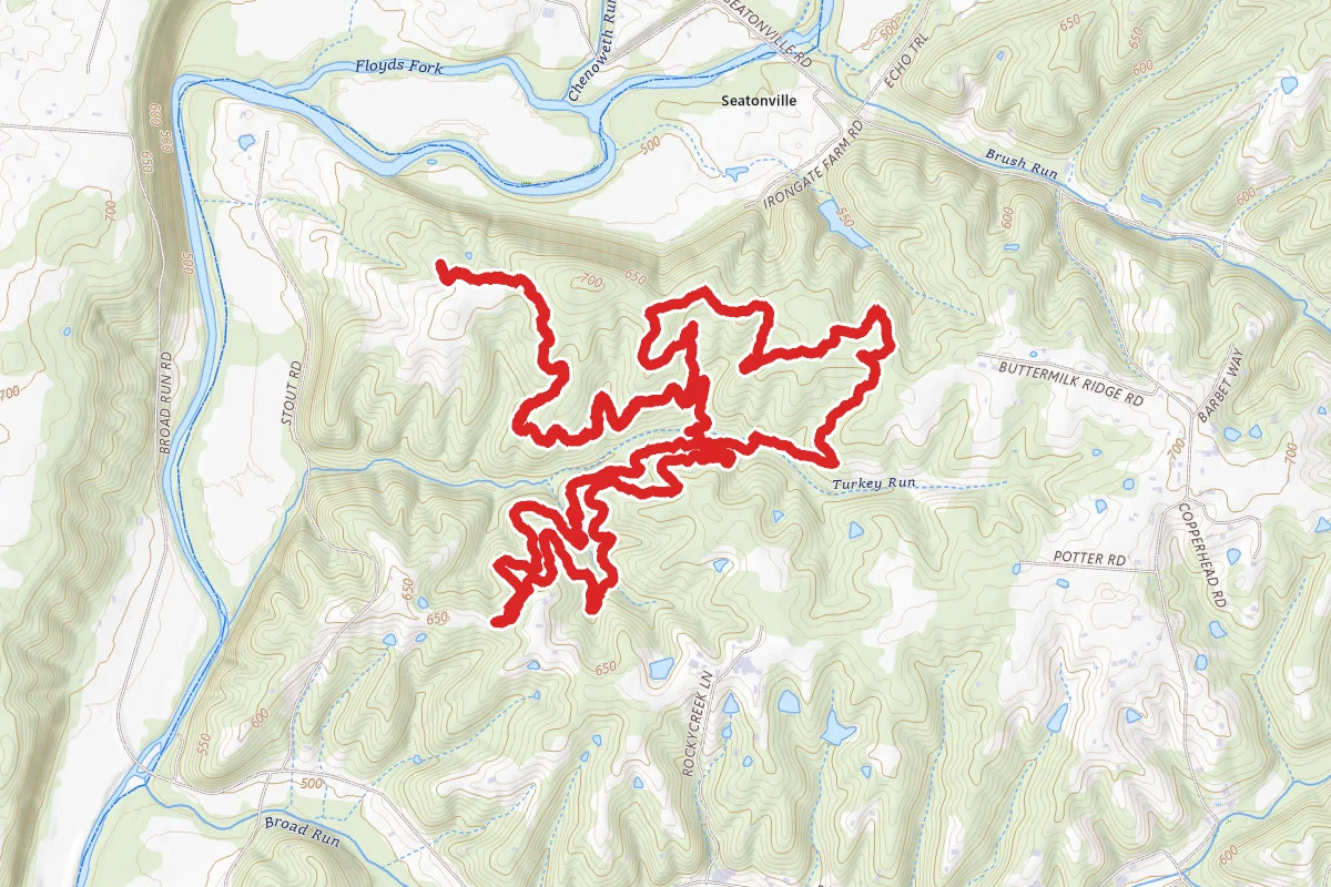 PawPaw, Chinkapin and Hickory Trail Loop