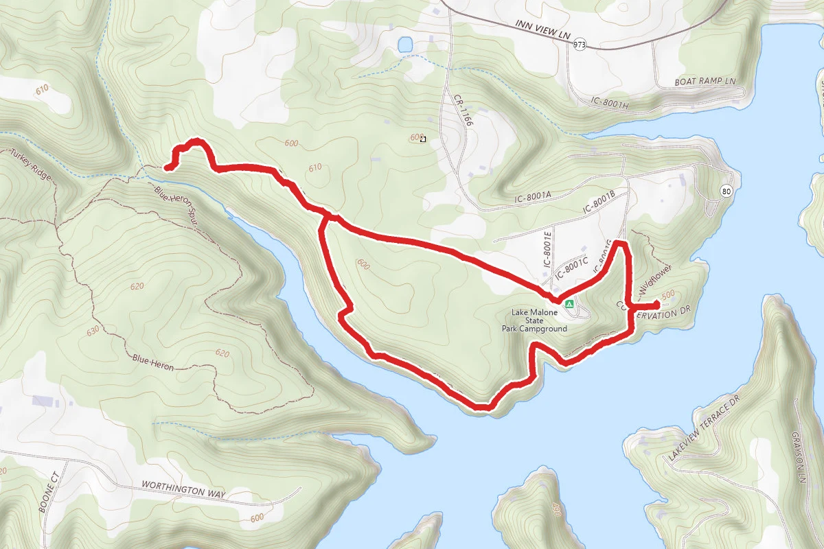 Lake Malone State Park Laurel Trail